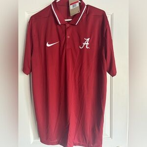 Nike NEW Alabama Polo Shirt with White Accents